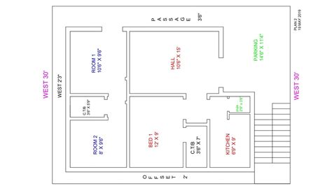30 × 40 East Face 3bhk House Plan Map Naksha Design Youtube