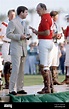 Prince Andrew and Major Ronald Ferguson at a polo match, Los Angeles ...