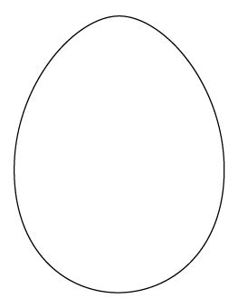 You go in circles and the possibilities with these paper eggs are endless. Large Egg Pattern | Easter egg pattern, Easter egg template, Coloring easter eggs
