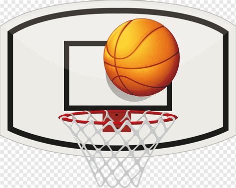 Ilustração de cesta de basquete, encosto de basquete, basquete basquete gambar png