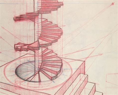 Pin By Joe Stewart On Perspective Perspective Art Staircase Drawing