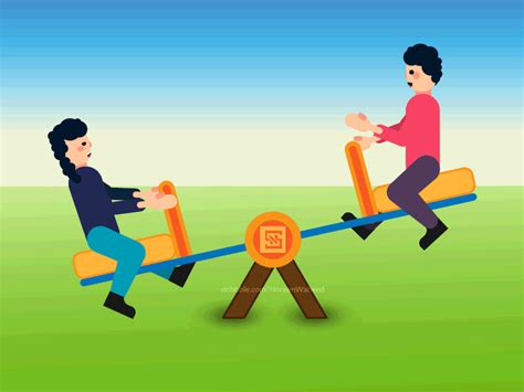 Animated Kids Slide Playground Illustration By Noreen On Dribbble
