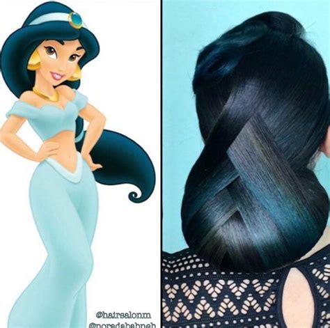Jasmine Disney Hair Rainbow Hair Princess Hairstyles