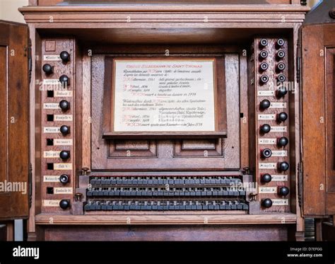 Console Of Silbermann Organ Played By Mozart In 1778 St Thomas Protestant Church Strasbourg