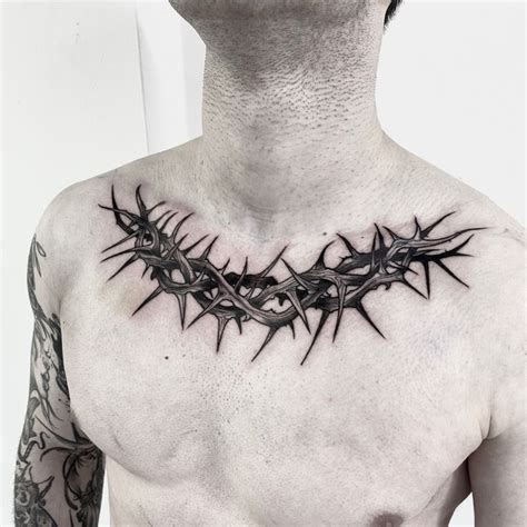 Crown Of Thorns Tattoo Black Tattoo Tatuajes Impresionantes Disenos
