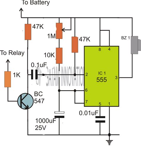 555 Delay Circuit Diagram