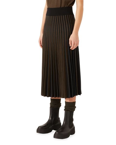 The Row Magdita Pleated Silk Skirt Neiman Marcus