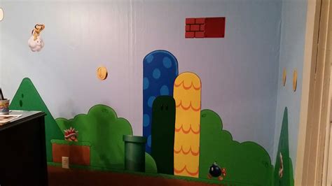 Super Mario Bedroom Video Game Scene Room Gaming Scene Room Super