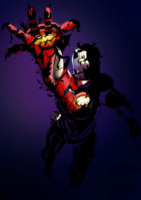 Venom Takes Iron Man Colored By Metroui On Deviantart