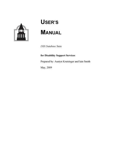 Instruction Manual Template Free