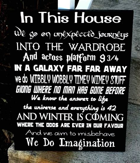 Harry Potter In This House We Do Geek Geek Wood Sign Home