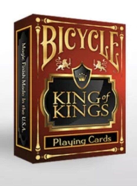 New Bicycle King Of Kings Red Playing Cards Deck Ebay