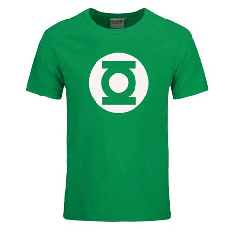 Green Lantern T Shirts Men The Big Bang Theory T Shirt Top Quality