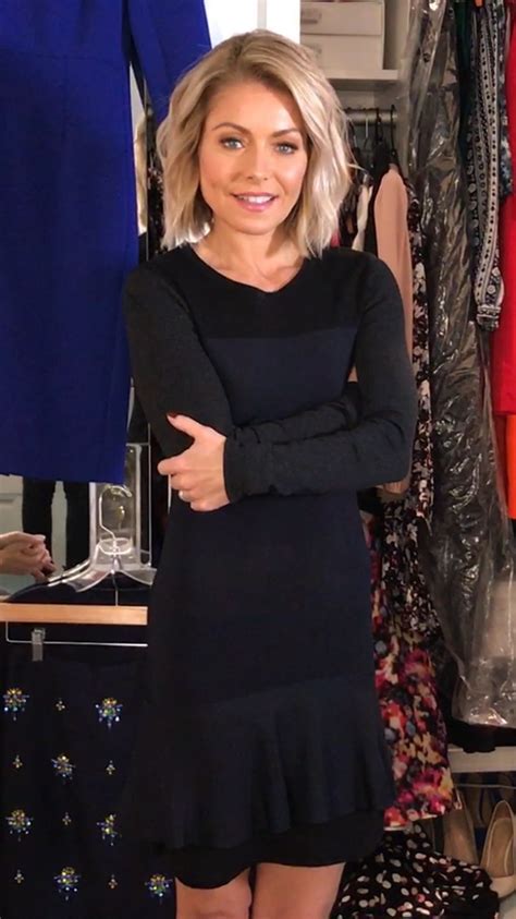Kelly Ripa In An Isabel Marant Blue Dress Kellys Fashion Finder