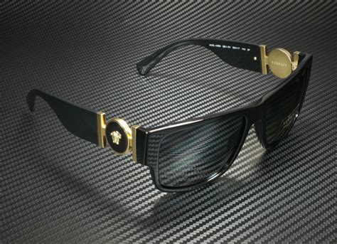 Versace Ve4369 Gb1 81 Black Grey Polarized Mens Sunglasses 58mm