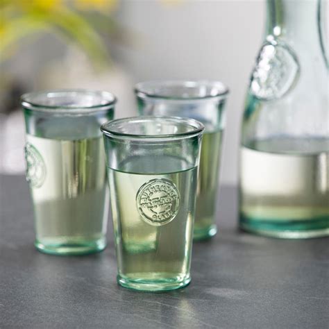 Authentic Recycled Glass Tumblers 300ml Set Of 4 Purity