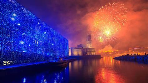 Vieux Port Fireworks Bing Wallpaper Download