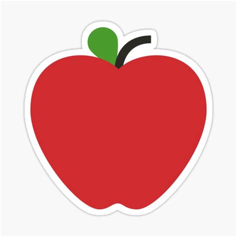 Red Apple Sticker For Sale By Torch Redbubble