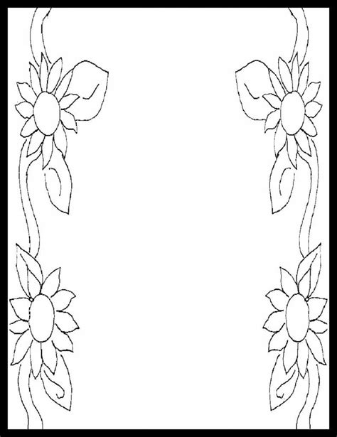 Simple Flower Designs For Pencil Drawing Borders Learn How To Draw