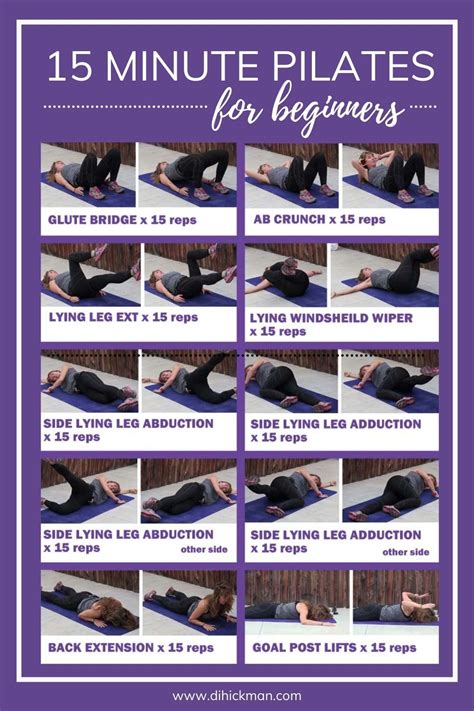 15 Minute Mat Pilates Workout For Beginners Di Hickman