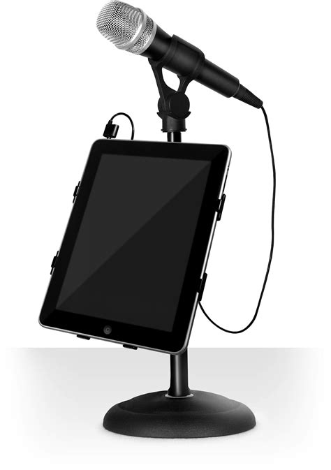 I had wireless mic app before but it had too big delay. IK Multimedia iRig Mic Microphone for iPhone, iPad and Android