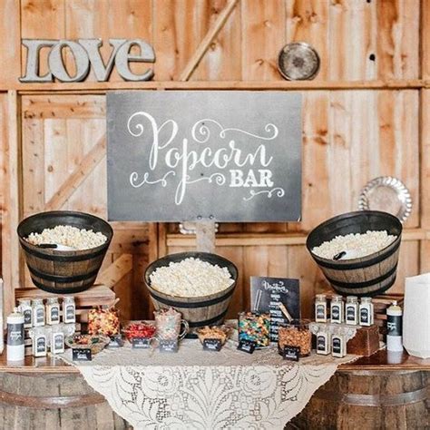 44 Exciting Popcorn Bar Ideas For Your Wedding Weddingomania