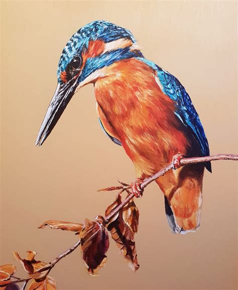 Kingfisher Nick Paints Surrey Based Artist