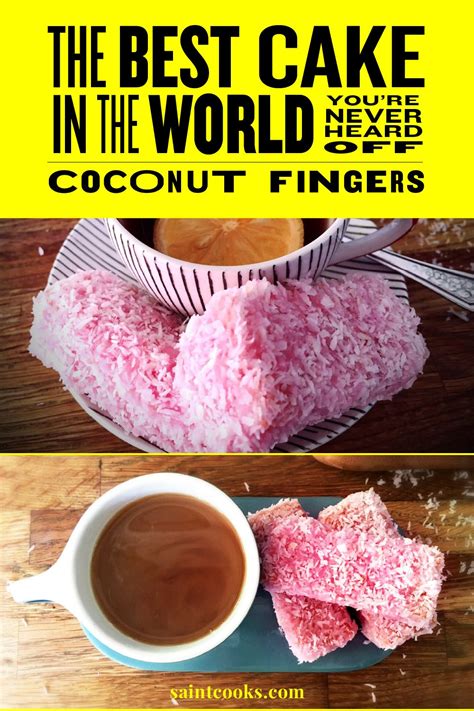 St Helena Coconut Fingers Is Simply The Best Cake In The World These Pink Fingers Melt In The