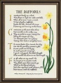Daffodils Famous Poem by William Wordsworth I Wandered - Etsy UK