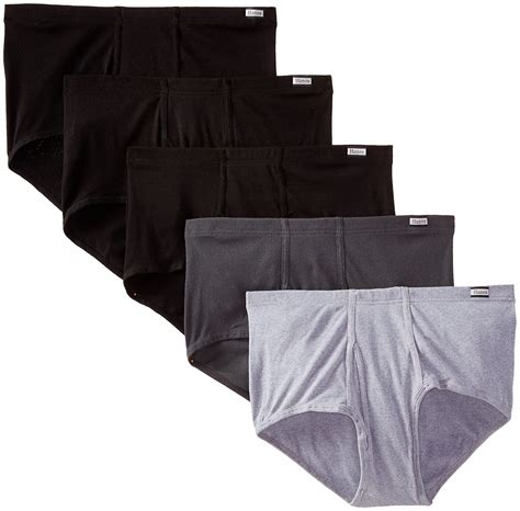 Buy Hanes Mens 5 Pack Mid Rise Comfortsoft Briefs Plus Size Dyed