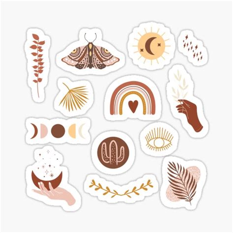 Retro Boho Pack Sticker For Sale By Myabstractmind Redbubble