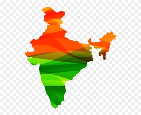 Download India Colour Map India Map Vector Png Clipart 460022