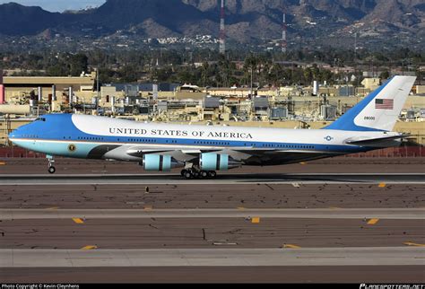82 8000 Usaf United States Air Force Boeing 747 2g4b Vc 25a Photo By