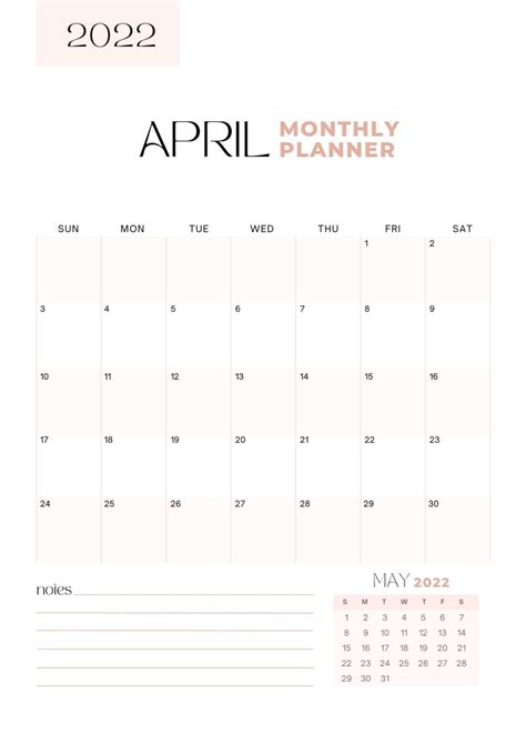 10 Best April Calendar Templates For 2022 Printable Milwaukee With Kids