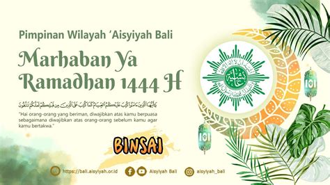 Marhaban Yaa Ramadhan 1444 H Pwa Bali Youtube
