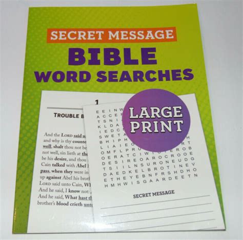 Secret Message Bible Word Searches Large Print By Compiled By Compiled