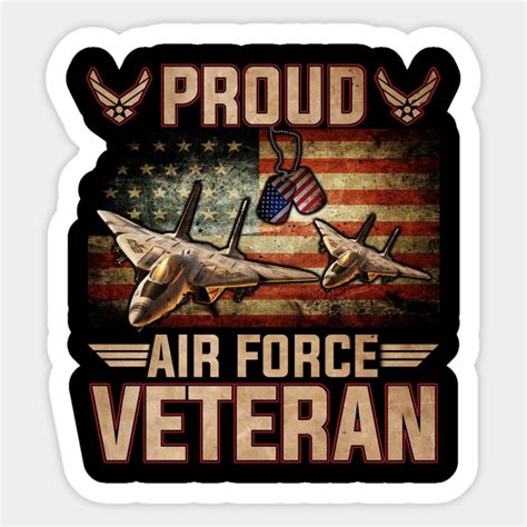 Proud Air Force Veteran American Flag Veteran T Proud Air Force