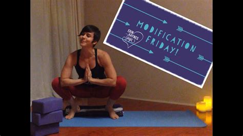 If you're a beginner or have any trouble with standard bodyweight squats, there are two simple ways you can modify them. Modification Friday- Malasana Squat - YouTube