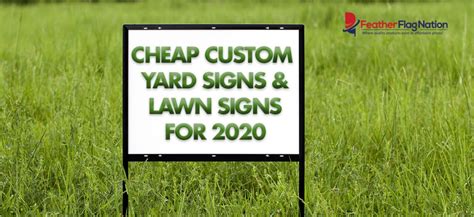 Cheap Custom Yard And Lawn Signs For 2020