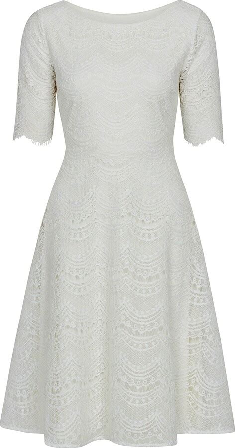 Alie Street London Evie Lace Wedding Dress In Ivory Lace Shopstyle