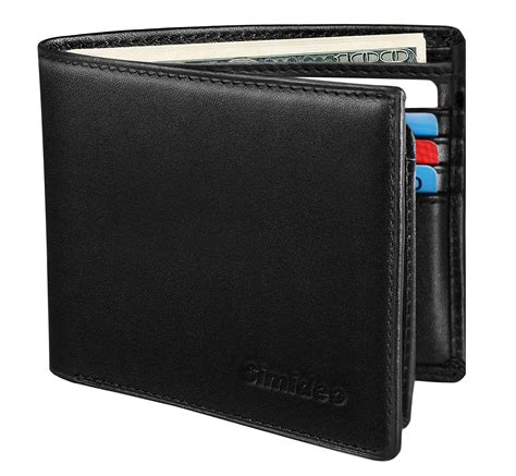 Buy Simideo Mens Wallet Top Genuine Leather Rfid Wallet Bifold Trifold