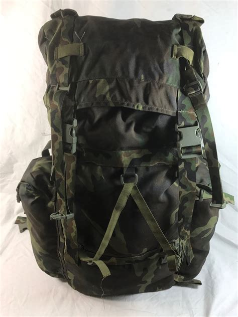Large 90l Italian Army Surplus Woodland Camouflage Rucksack Backpack