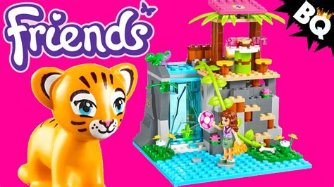 Lego Jungle Falls Rescue 41033 Friends Build And Review Brickqueen Youtube