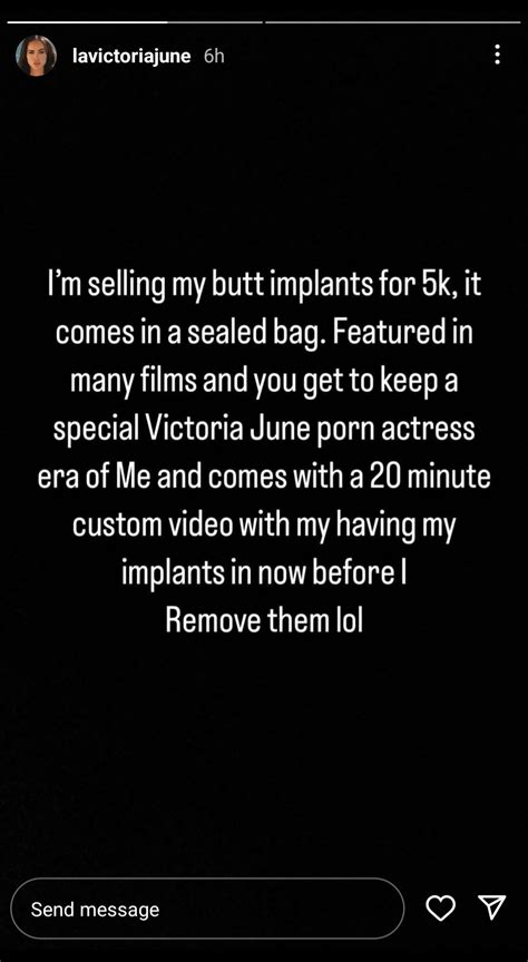 Shes Selling Her Butt Implants Lol Victoriajune