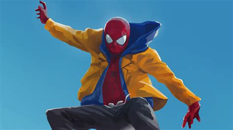 Spiderman Into The Spider Verse Digital Artwork Wallpaperhd