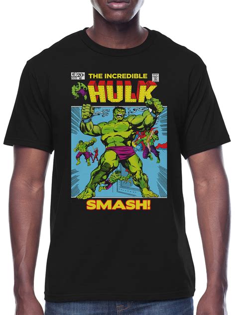Marvel Mens The Incredible Hulk Comic Graphic T Shirt