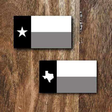 Texas Flag Black And White Texas Flag Muted Texas Flag Etsy