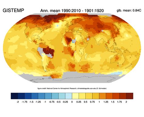 Global Surface Temperature Data Gistemp Nasa Goddard Institute For