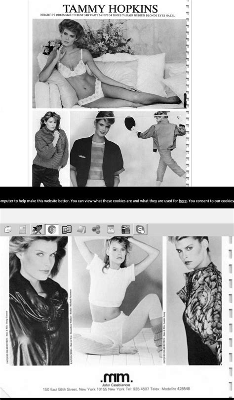 1985 John Casablanca Modeling Agency Booking Photos Television