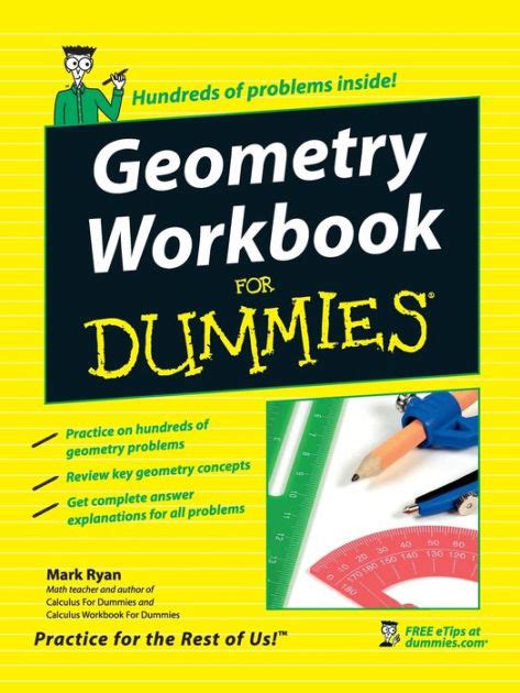 Geometry Workbook For Dummies By Mark Ryan Paperback Barnes And Noble